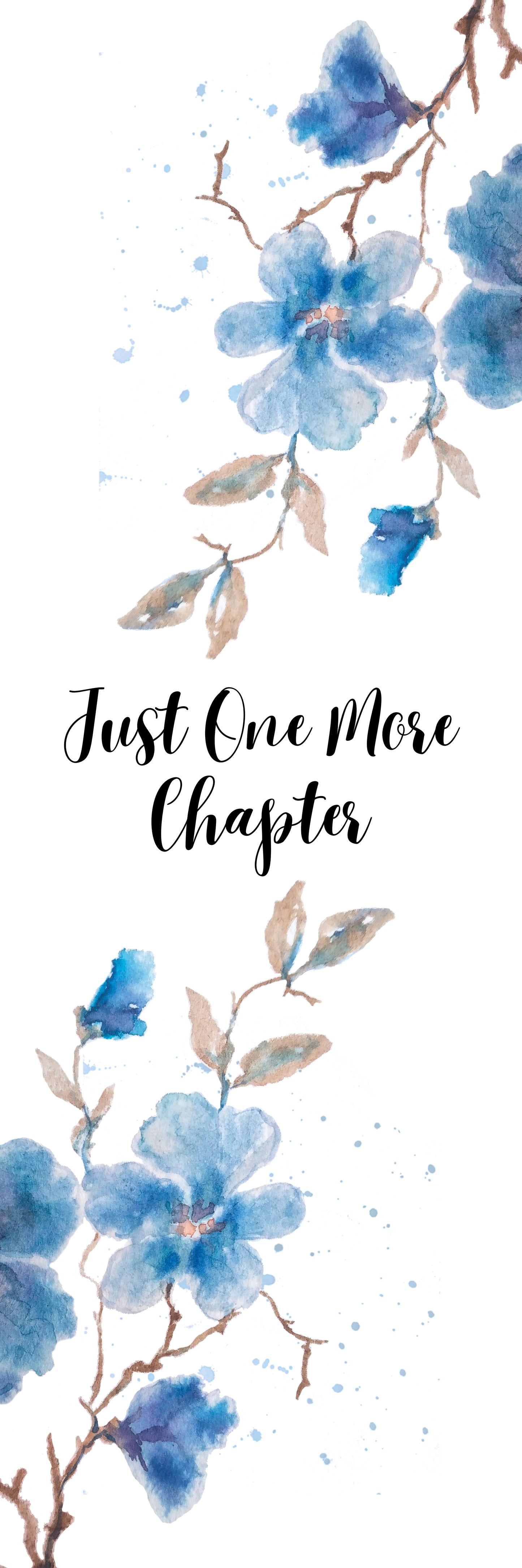 Blue Blossom Bookmark