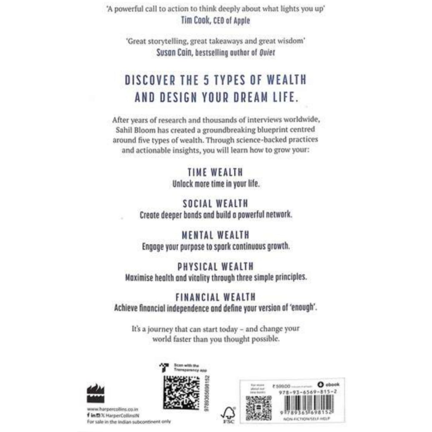 The 5 Types of Wealth : A Transformative Guide to Design Your Dream Life