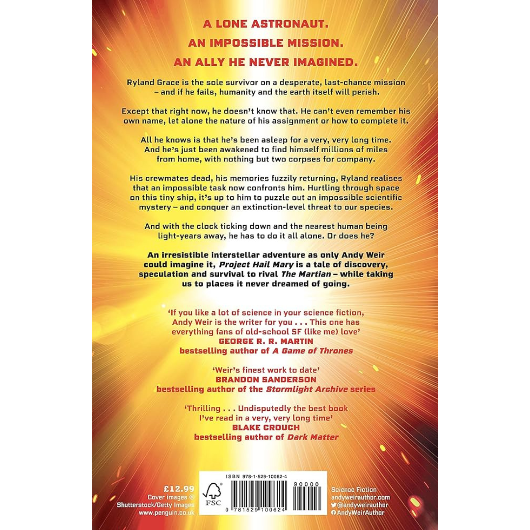 Project Hail Mary: The Sunday Times bestseller from the author of The Martian