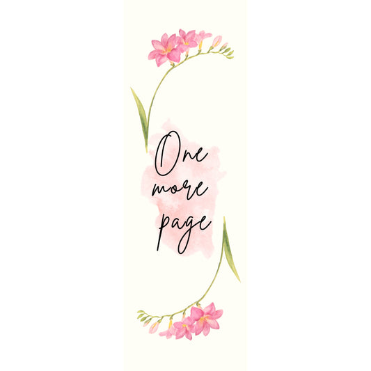 Blush Petals Bookmark