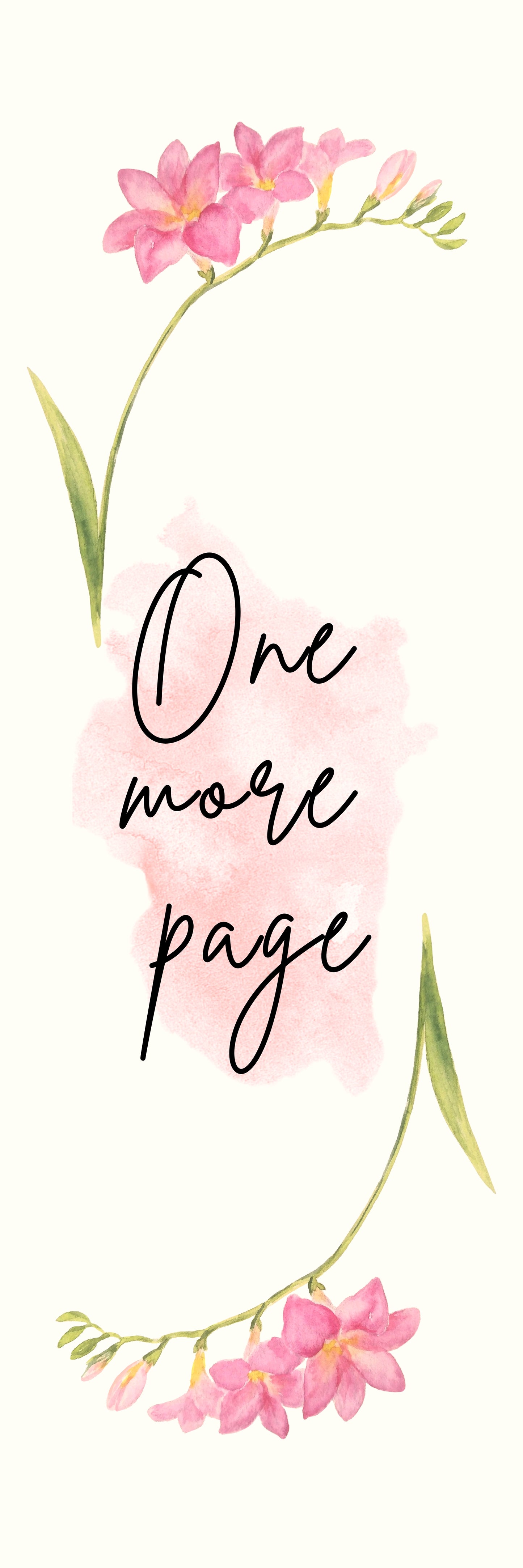 Blush Petals Bookmark