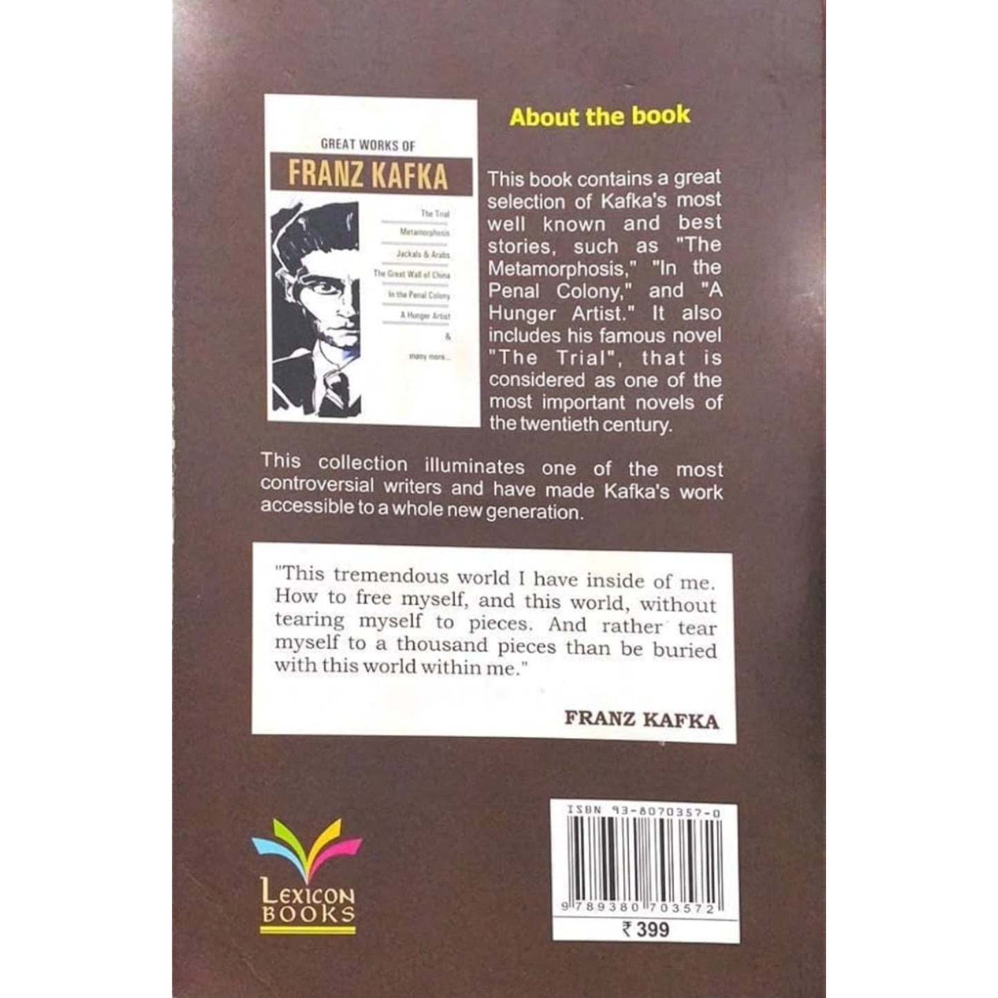 Great Works Of Franz Kafka